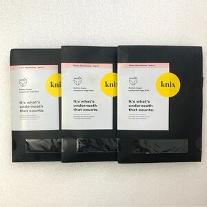 Knix Cotton Leakproof High Rise Panties - 3Pk Size M